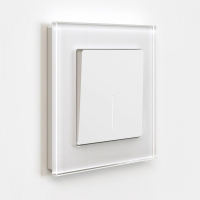 Выключатель одноклавишный с подсветкой (белый матовый) Werkel W1110161 4690389184567