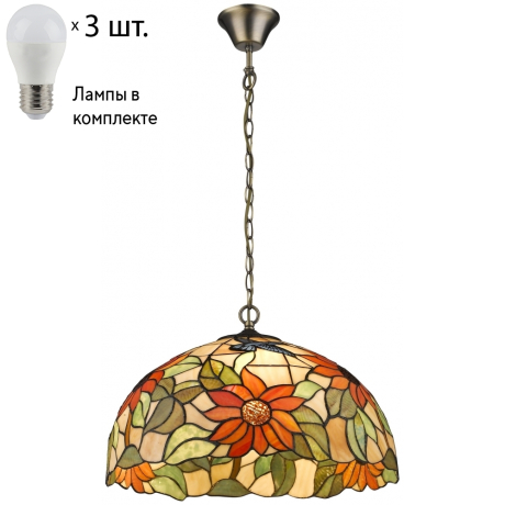 Подвесной светильник с лампочками Velante 817-806-03+Lamps E27 P45 