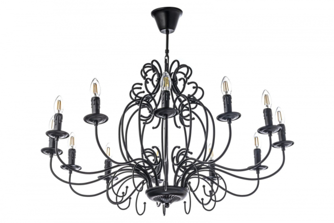 Люстра подвесная с Led лампочками в комплекте Arti Lampadari Amaro E 1.1.12 B+Lamps