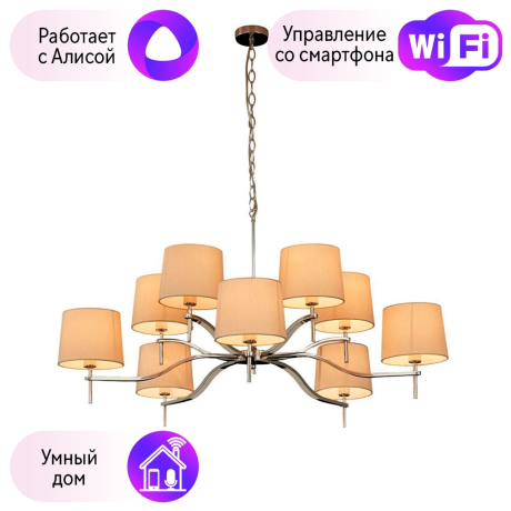 Подвесная люстра Divinare Soprano с поддержкой Алиса 1341/02 LM-10-A 