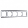 Рамка на 5 постов Werkel Stream (серебряный) W0052106