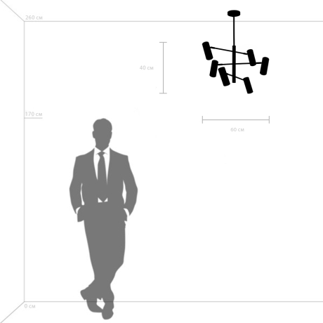 Люстра на штанге Lightstar с поддержкой Маруся Roma 718263 