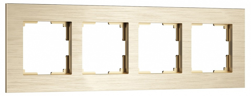 Рамка на 4 поста Werkel AluMax шампань W0043511 