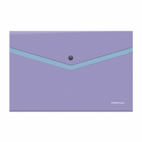 Нарушена упаковка!  <757656> Папка-конверт с кнопкой ERICH KRAUSE "Soft Manga", А4, до 120 л., с карманом, ассорти, 0,18 мм, 61151 (272929)