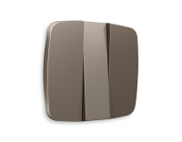 Лицевая панель OMEGA (Темная бронза матовый) для 3-клавишных выключателей QUANT OP6350