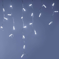 2,4*0,6м. Уличная гирлянда бахрома холодный свет Ardecoled 230V ARD-Edge-Classic-2400X600-Clear-88Led-Flash White (26003)