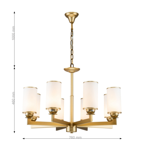 Люстра с лампочками Favourite Sollemnis 2621-8P+Lamps 