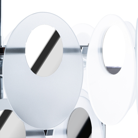 Подвесная люстра в гостиную с 7 LED лампами. Комплект от Lustrof №618729-709253 