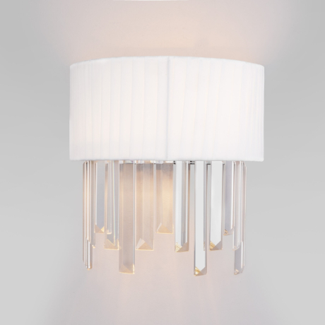 Бра Eurosvet Amantea 10122/2 хром/прозрачный хрусталь Strotskis (10106/2) (a055332) 