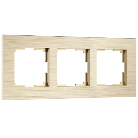 Рамка на 3 поста Werkel AluMax шампань W0033511 