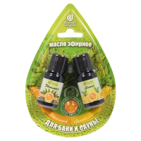 Нарушена упаковка!  <297074> Набор эфирных масел ''эвкалипт и лимон'' 2 масла по 10 мл в блистере в форме капли  32371