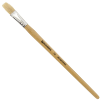 Нарушена упаковка! <205412> Кисть BRAUBERG, щетина, плоская, № 12, 200204 (200204)