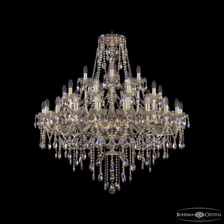 Люстра подвесная Bohemia Ivele Crystal 1415/20+10+5/400 G M801 