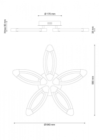 Потолочная светодиодная люстра Lucia Tucci Modena 183.5 LED