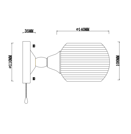 Бра Velante  214-501-01 