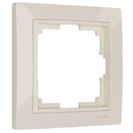 Рамка на 1 пост (слоновая кость, basic) Werkel W0012003