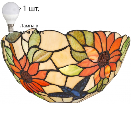 Настенный светильник с лампочкой Velante 817-801-01+Lamps E27 