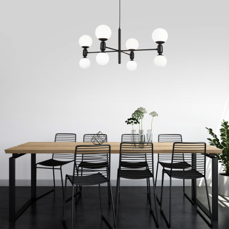 Подвесная люстра Eurosvet Bubble 30182/8 черный 