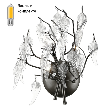 Светильник на стену с Led лампочками в комплекте Wertmark WE182.03.021+Lamps 