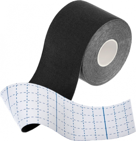 Нарушена упаковка!  <681043> Кинезио тейп 5 м*5 см, черная Bradex SF 0190