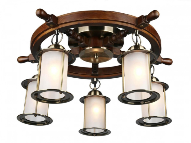 Люстра потолочная со светодиодными лампочками E27, комплект от Lustrof. №25599-657138 