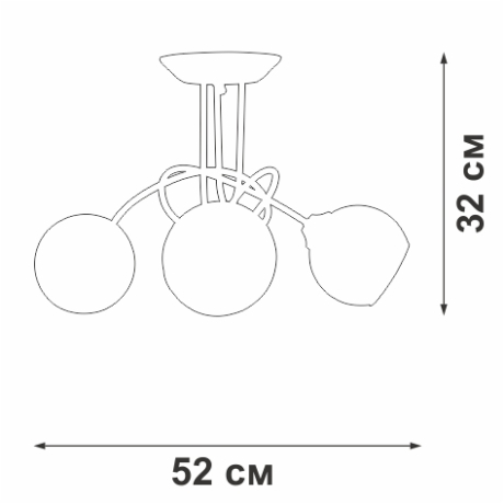 Люстра на штанге Vitaluce V43090 V43090-13/3PL 