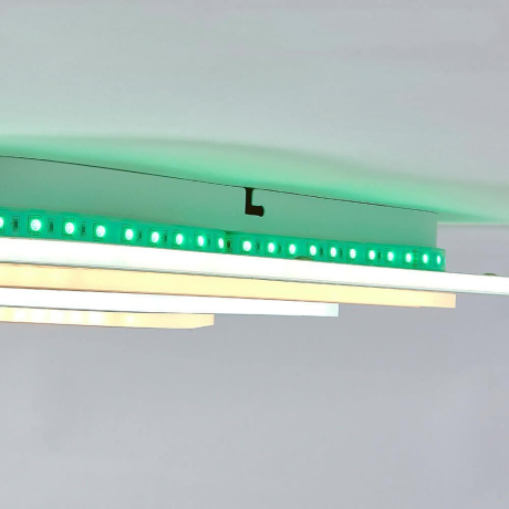 Светодиодная  люстра с поддержкой ''Алиса'' и пультом Citilux Триест Смарт CL737A44E 