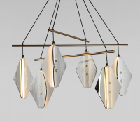 Подвесная люстра Eurosvet  301054 LED латунь