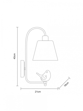 Бра Arte Lamp Passero A4289AP-1WH 