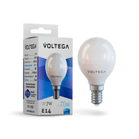 Нарушена упаковка!  <155247> Светодиодная лампа E14 7W 4000К (белый) Simple Voltega  7055