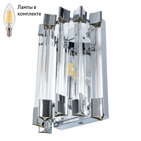 Светильник настенный с лампочкой Arte lamp A1059AP-1CC+Lamps 