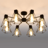 70107/8 черный черный Потолочная люстра Eurosvet Trappola a044748 