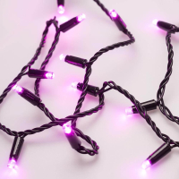 10м. Уличная гирлянда нить розовый свет Ardecoled 230V ARD-String-Classic-10000-Black-100Led-Std Pink (25806)