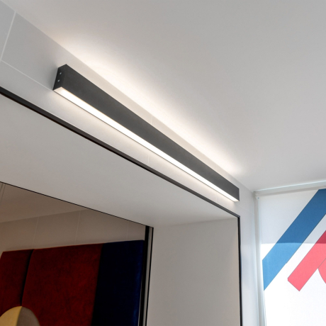 Линейный накладной светильник Elektrostandard 128см 50W 6500K (101-100-40-128) черная шагрень (a042922)