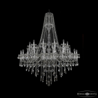 Люстра подвесная Bohemia Ivele Crystal 1415/24+12+6/530/h-187 Ni