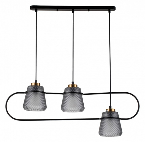 Подвесной светильник Indigo Astratto 11016/3P Black 