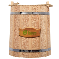 Нарушена упаковка!  <296432> Ведро 9 л с орнаментом ''Цветы'' в коробке ''Банные штучки'' 33427