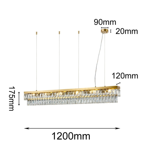 Подвесная люстра Magnitudo Favourite с лампочками 4090-6P+Lamps E14 P45 