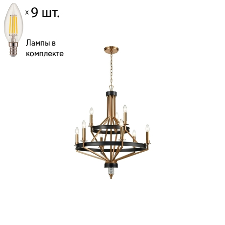 Подвесная люстра с лампочками Wertmark WE246.09.503+Lamps 