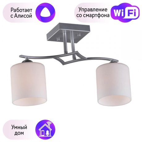 Люстра с поддержкой Алисы потолочная Omnilux OML-55307-02-A 