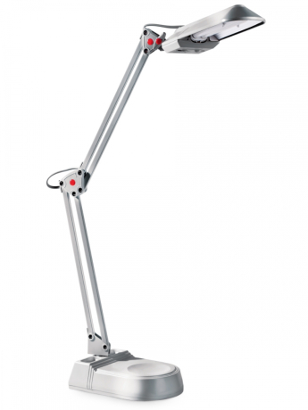 KD-017A C03 серебро Настольный светильник с двойным креплением Camelion 3278 