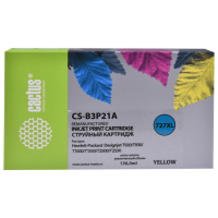 Картридж струйный CACTUS (CS-B3P21A) для HP DesignJet T920/T1500/T2530, желтый (363689)