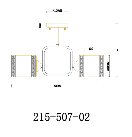 Потолочный светильник Velante 215-507-02 