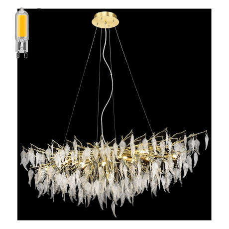 Люстра подвесная с Led лампочками в комплекте Wertmark WE182.15.423+Lamps 