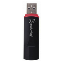 Флеш-диск 16 GB, SMARTBUY Crown, USB 2.0, черный, SB16GBCRW-K (512189)