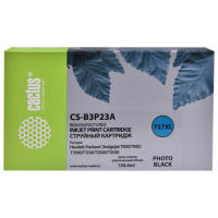 Картридж струйный CACTUS (CS-B3P23A) для HP DesignJet T920/T1500, фото черный (363690)