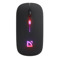 Мышь беспроводная DEFENDER TOUCH MM-997, USB, 3 кнопки+1 колесо-кнопка, оптическая, черная, 52997 (513825)