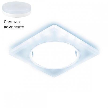 Встраиваемый светильник с лампочкой Ambrella light G215 WH/CH/CLD+Lamps 