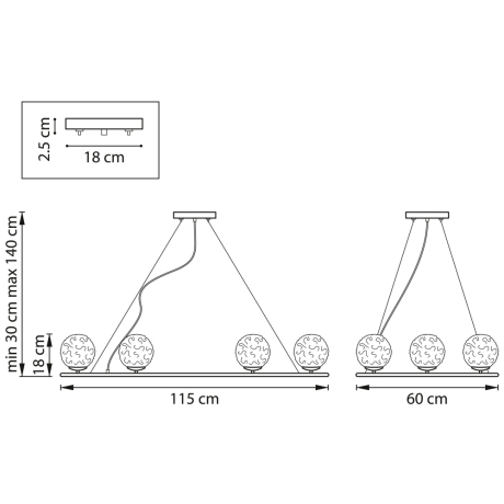 Подвесная люстра Lightstar с поддержкой Маруся Bari 815267 