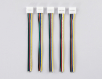 5шт. Соединитель гибкий односторонний для светодиодной ленты 5050 12/24V (6 конт.) 150 мм Ambrella light ILLUMINATION LED GS7351